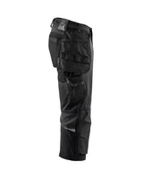 Blåkläder 1521 Stretch Handwerker-Piratenhose – schwarz/dunkelgrau