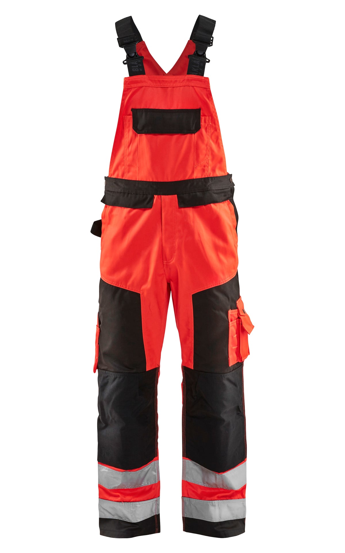 Blåkläder 2660 Warnschutz Latzhose – rot/schwarz