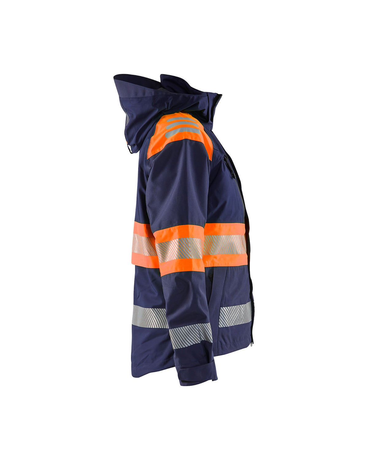 Blåkläder Damen 4430 Warnschutz Regenjacke Kl. 1 – marine/orange