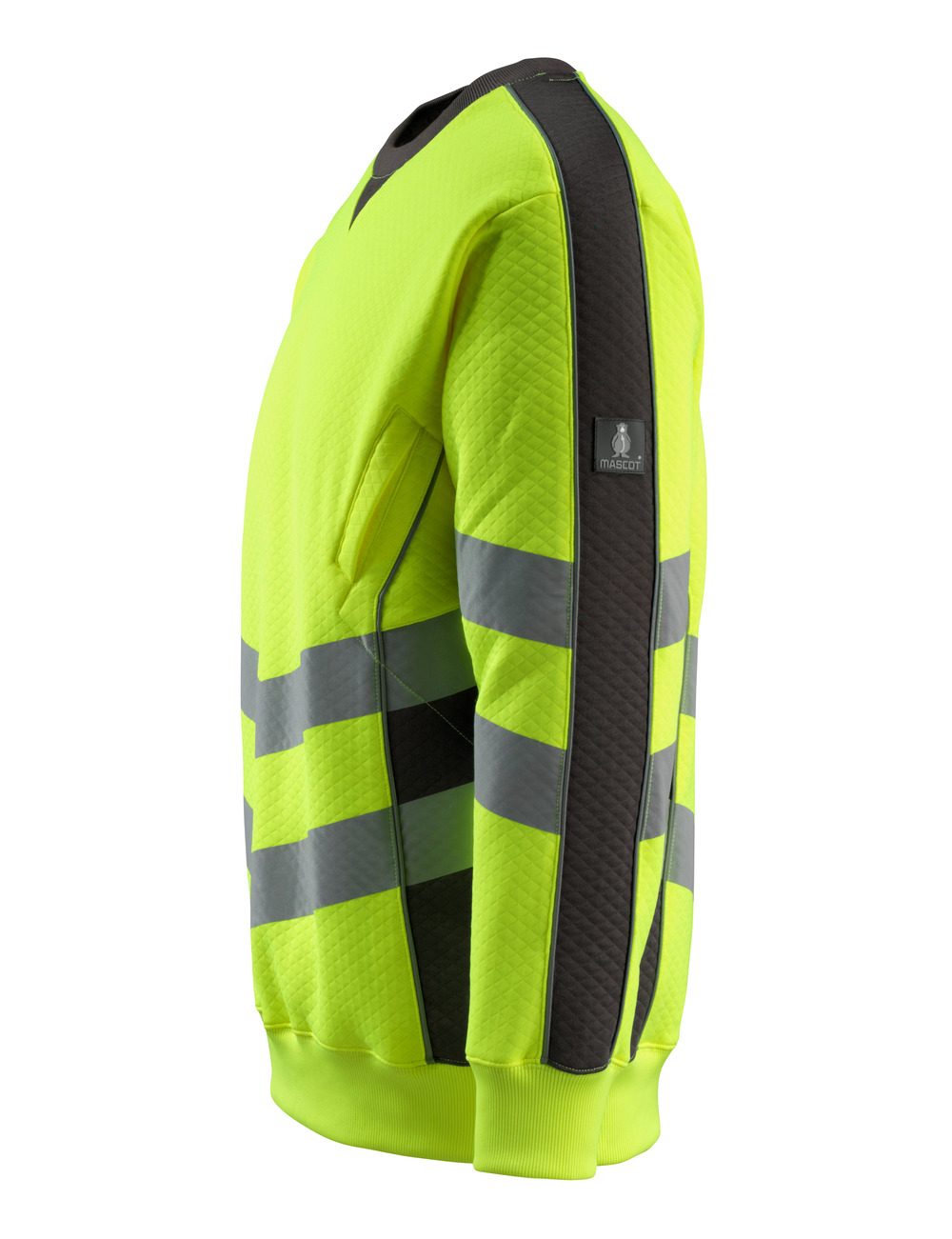 Mascot Wigton Safe Supreme Warn-Sweatshirt – warngelb/anthrazit