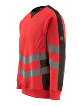 Mascot Wigton Safe Supreme Warn-Sweatshirt – rot/anthrazit