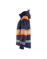 Blåkläder Damen 4430 Warnschutz Regenjacke Kl. 1 – marine/orange