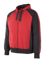 Mascot Wiesbaden Unique Kapuzen-Sweatshirt – rot/schwarz