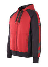 Mascot Wiesbaden Unique Kapuzen-Sweatshirt – rot/schwarz