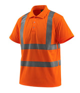 Mascot Bowen Safe Light Warnschutz Polo-Shirt – fluororange