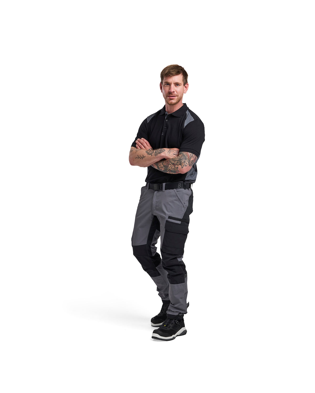 Blåkläder 1422 Stretch Servicehose – mittelgrau/schwarz