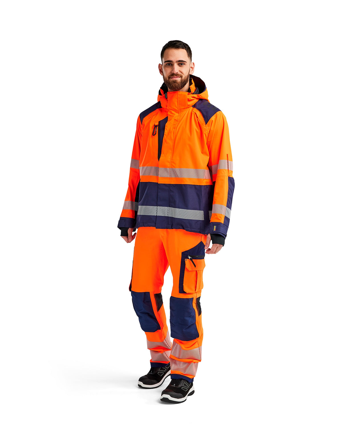 Blåkläder 4435 Warnschutz Regenjacke Kl. 3 – orange/marine