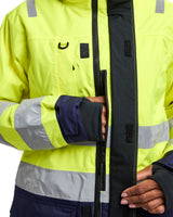 Blåkläder Damen 4472 Warnschutz Winterparka – gelb/marine