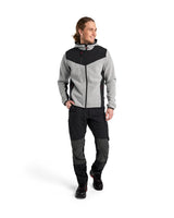 Blåkläder 5940 Strickjacke – grau-melange/schwarz