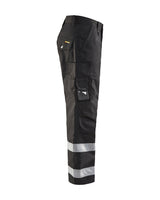 Blåkläder 1451 Reflexstreifen Bundhose Service schwarz – schwarz