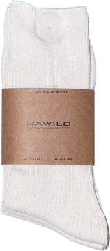 GAWILO Socke natur 100%BW 4erPack