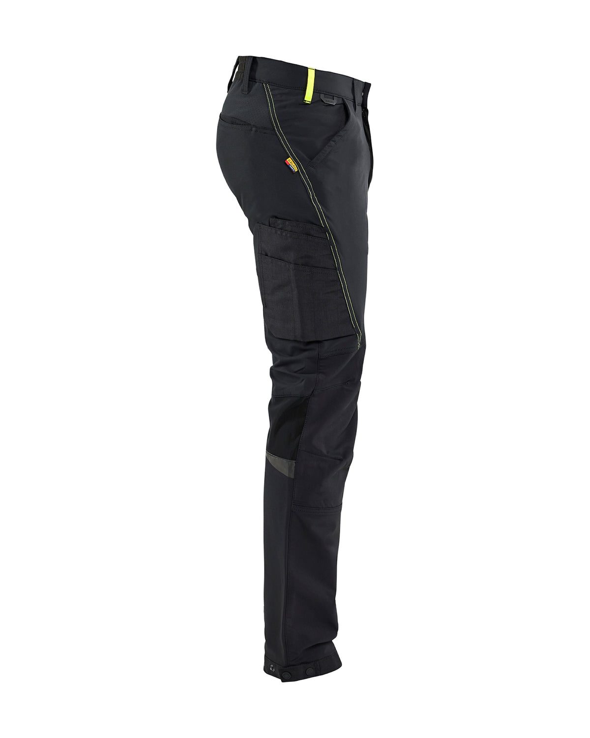 Blåkläder 1422 Stretch Servicehose – schwarz/gelb
