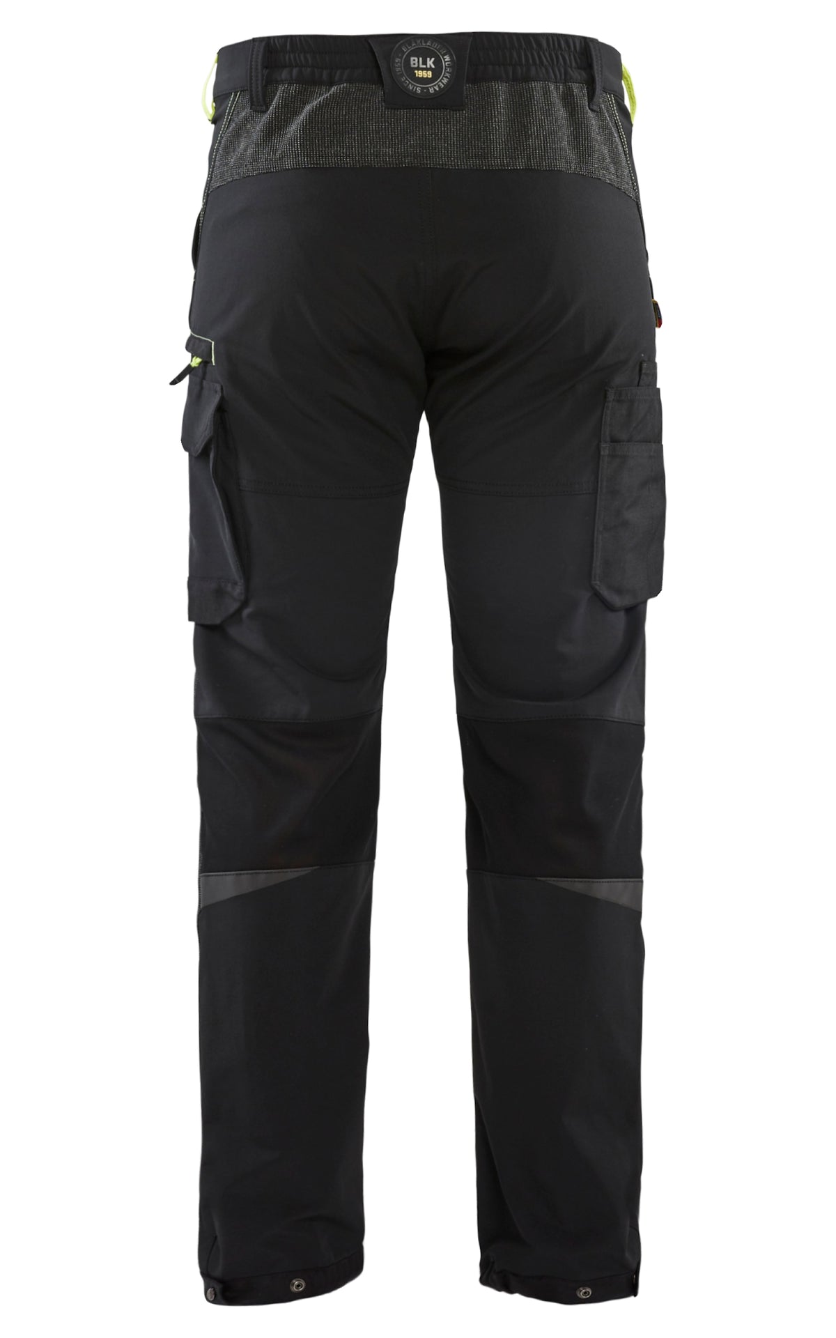 Blåkläder 1422 Stretch Servicehose – schwarz/gelb
