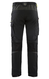Blåkläder 1422 Stretch Servicehose – schwarz/gelb