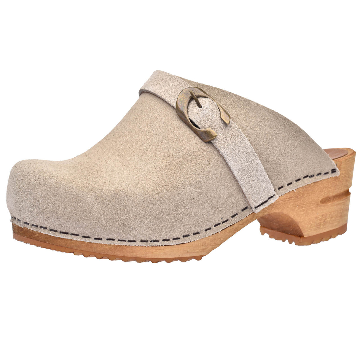 Sanita Wood-Hedi Open Clog