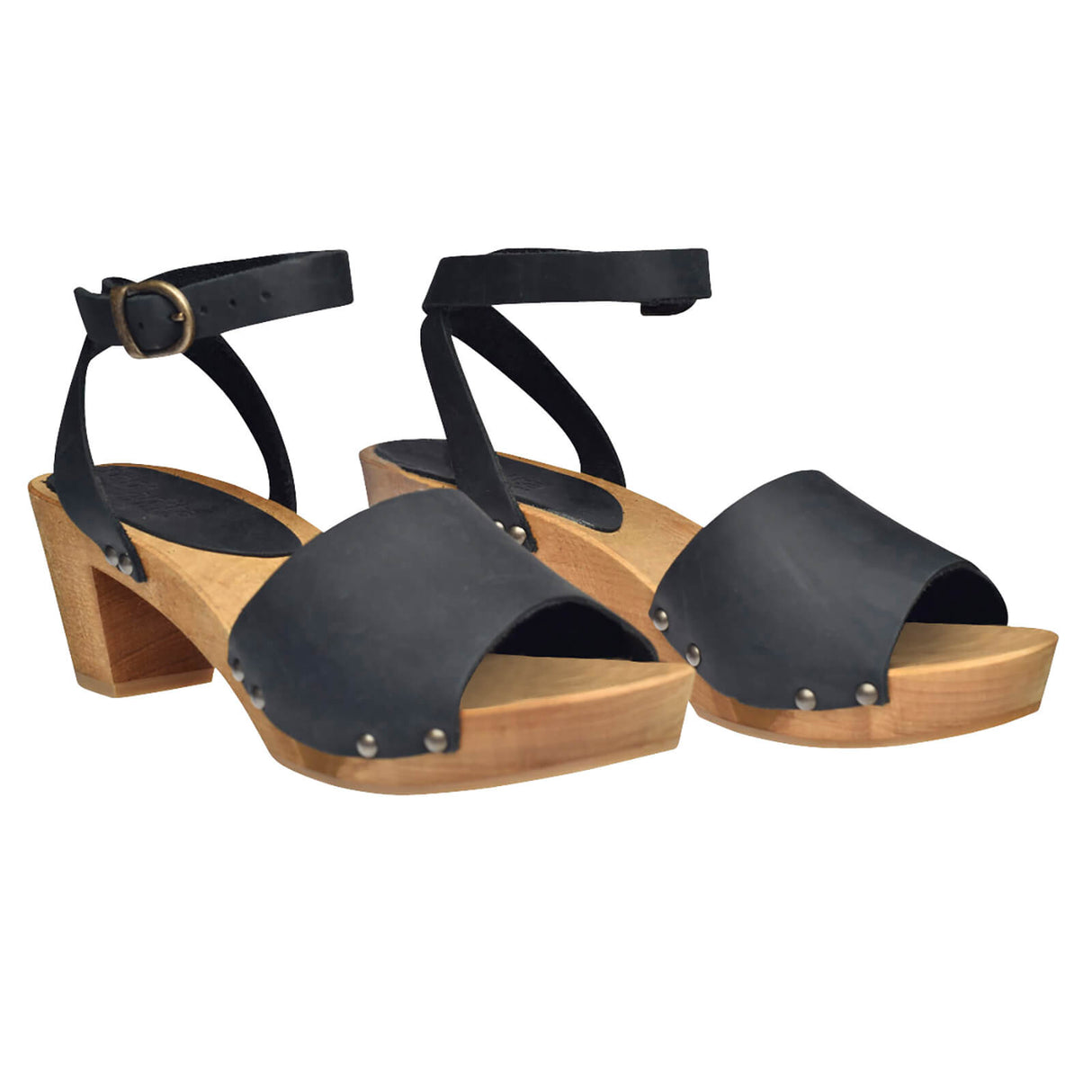 Sanita Wood-Yara Square Flex Sandal Sandale