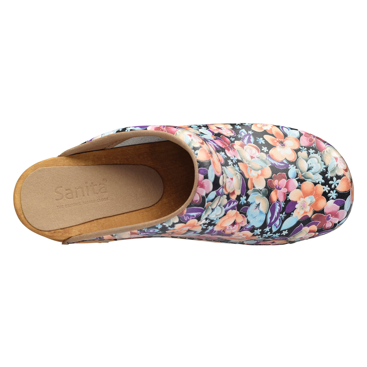 Sanita Wood-Flok Open Clog