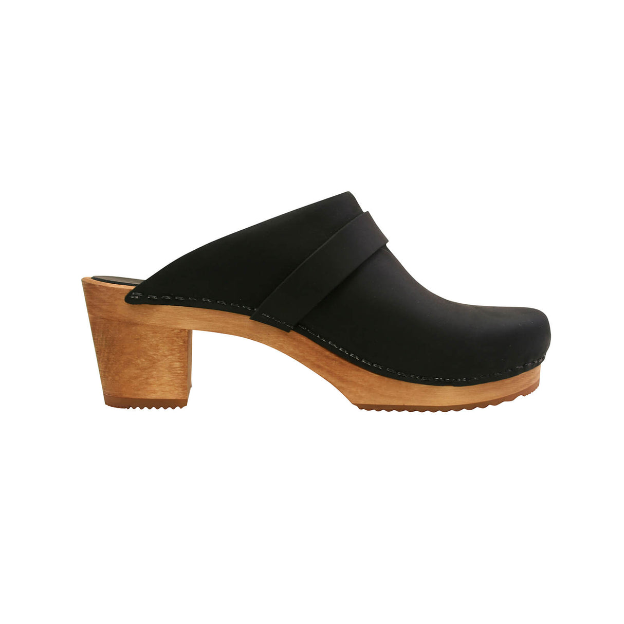 Sanita Wood-Manuella Square Open Clog