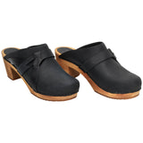 Sanita Wood-Manuella Square Open Clog