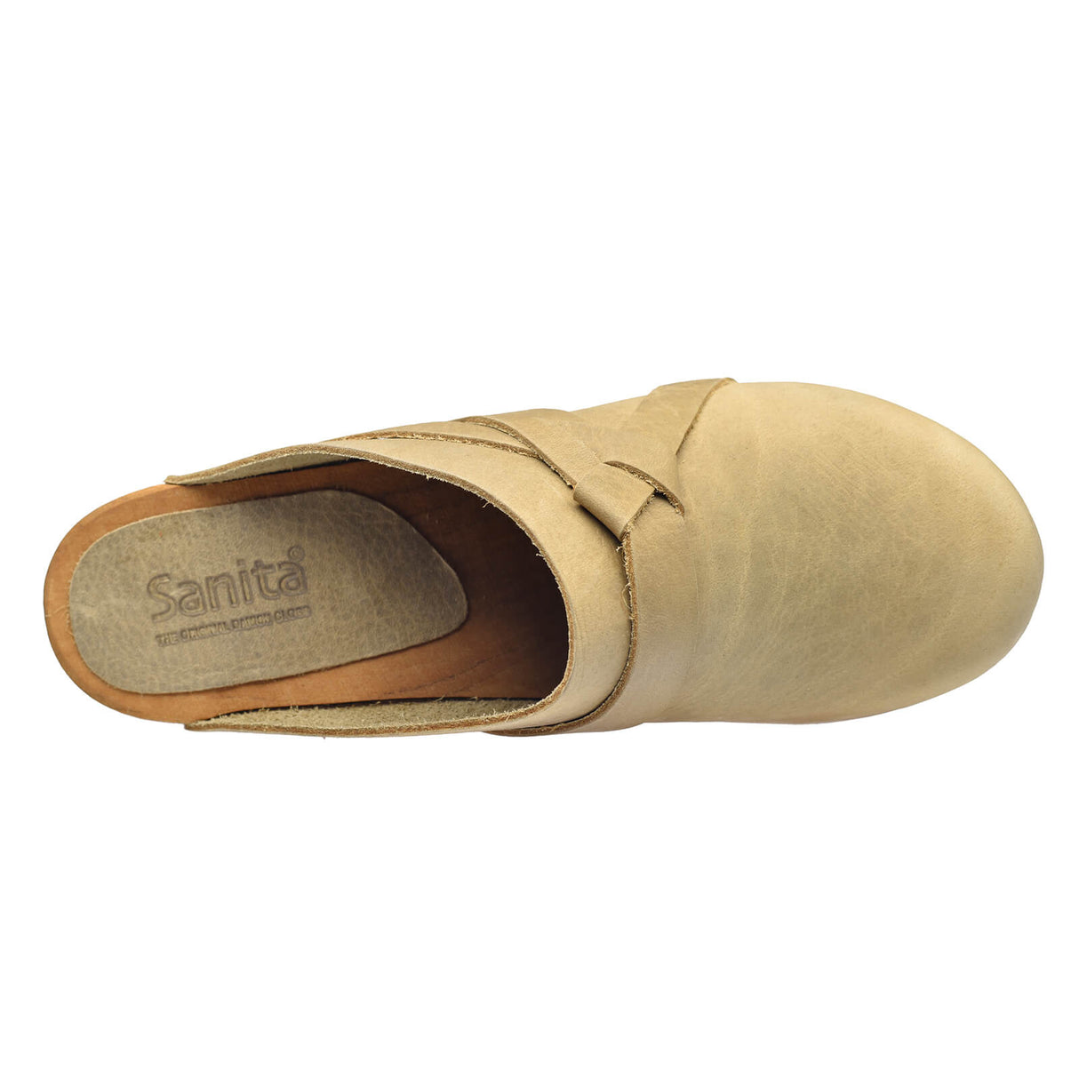 Sanita Wood-Manuella Square Open Clog