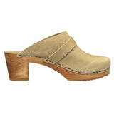 Sanita Wood-Manuella Square Open Clog