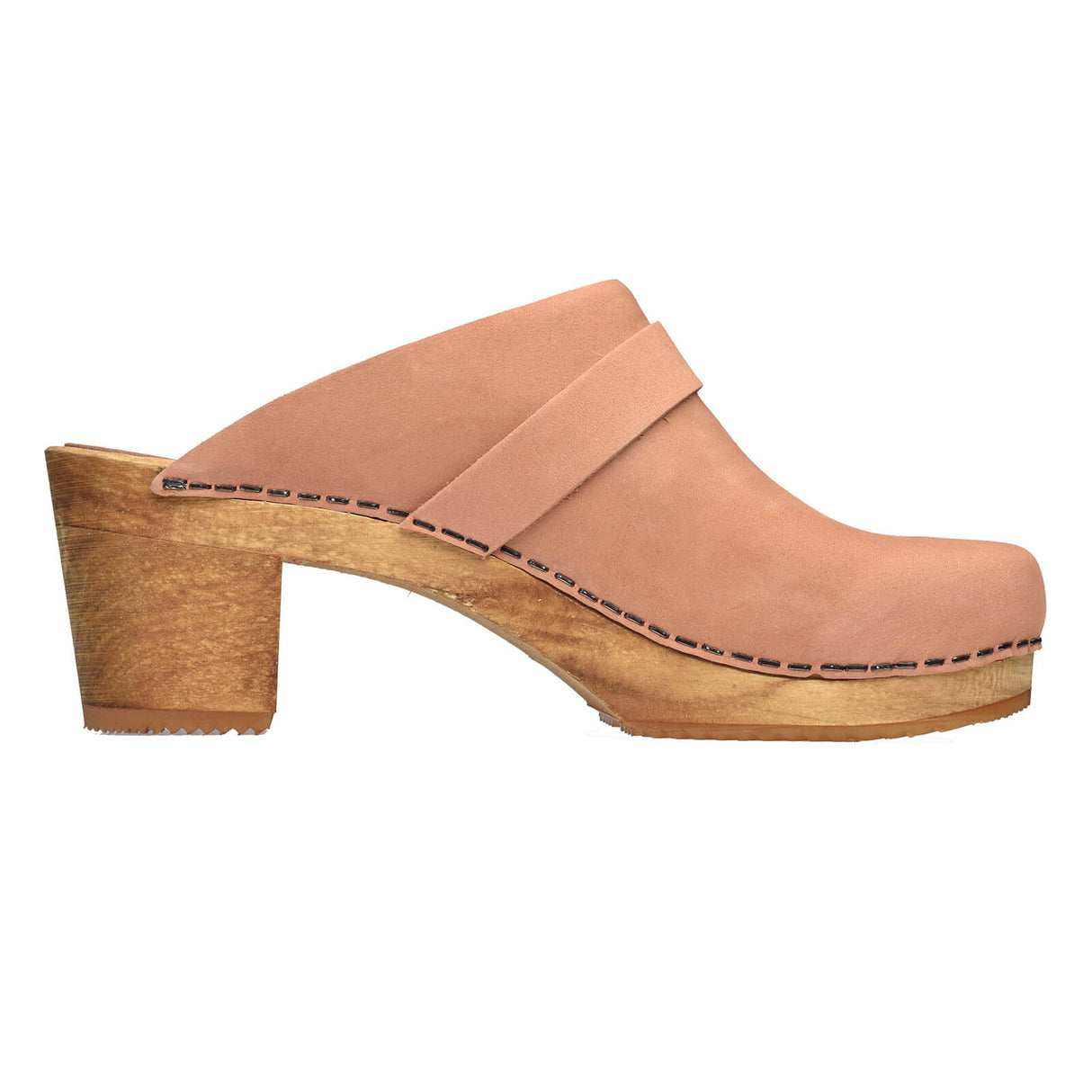 Sanita Wood-Manuella Square Open Clog