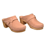 Sanita Wood-Manuella Square Open Clog