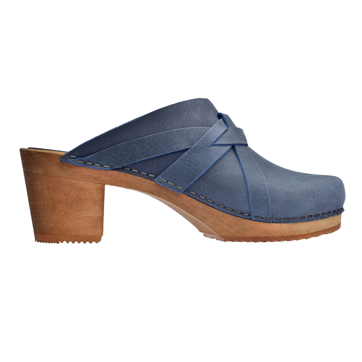 Sanita Wood-Manuella Square Open Clog