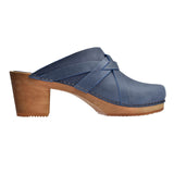 Sanita Wood-Manuella Square Open Clog