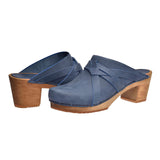 Sanita Wood-Manuella Square Open Clog