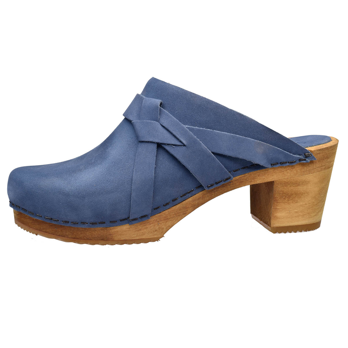 Sanita Wood-Manuella Square Open Clog