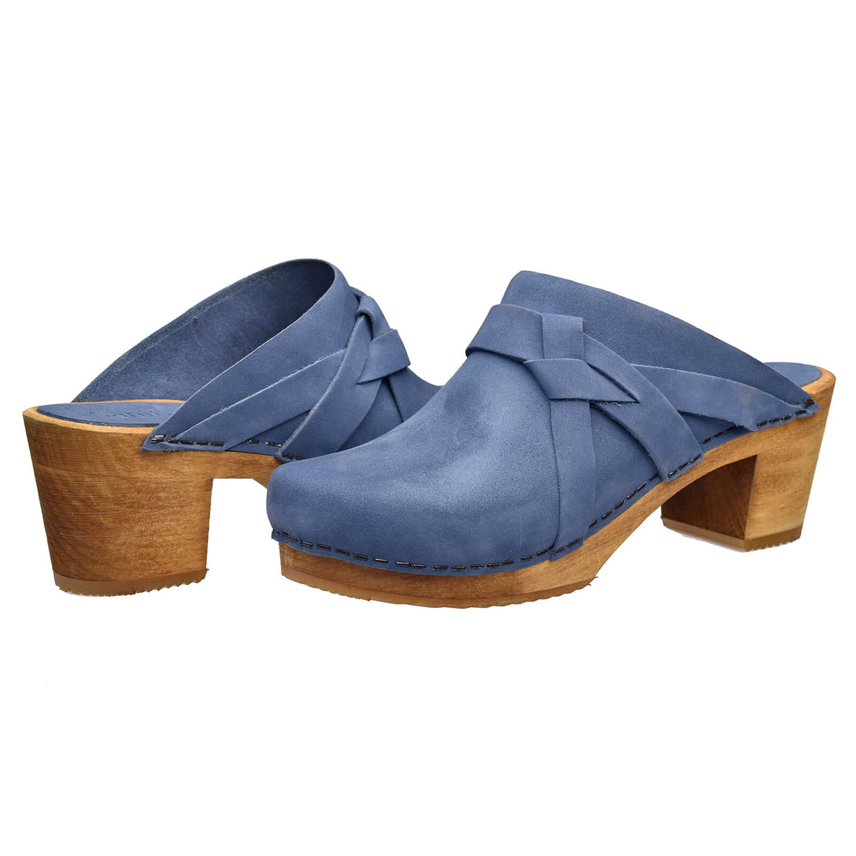 Sanita Wood-Manuella Square Open Clog