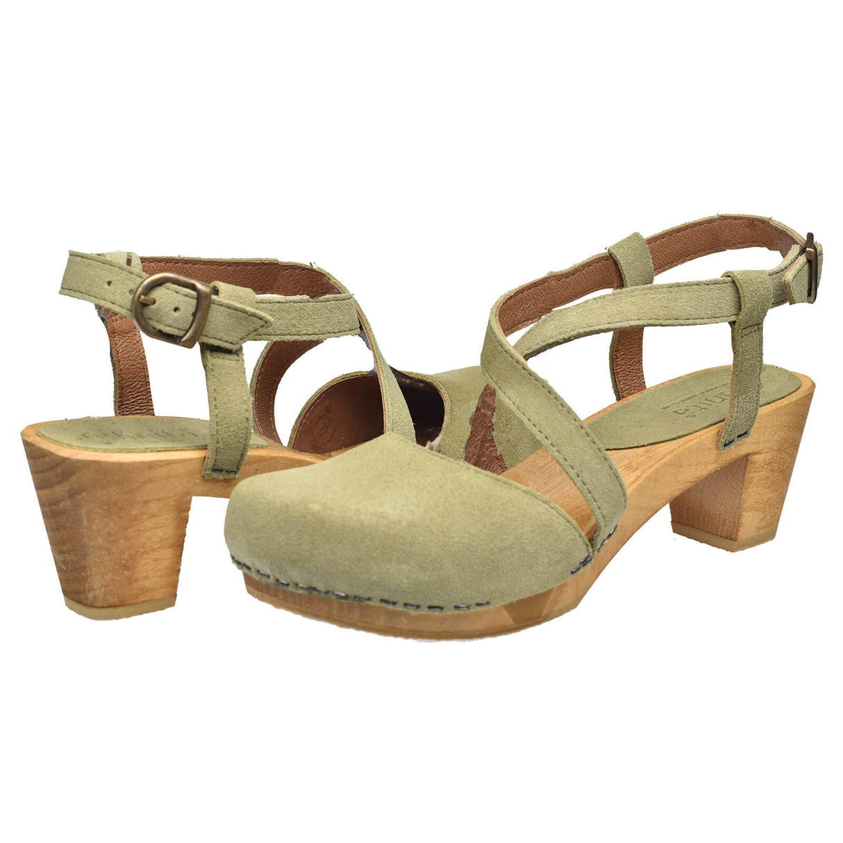 Sanita Wood- Linja Square Flex Sandal Sandale
