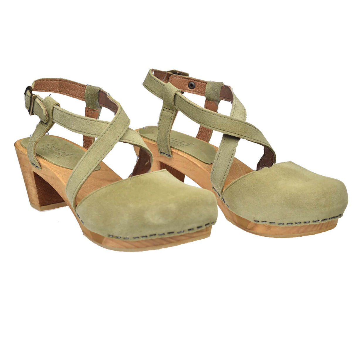 Sanita Wood- Linja Square Flex Sandal Sandale