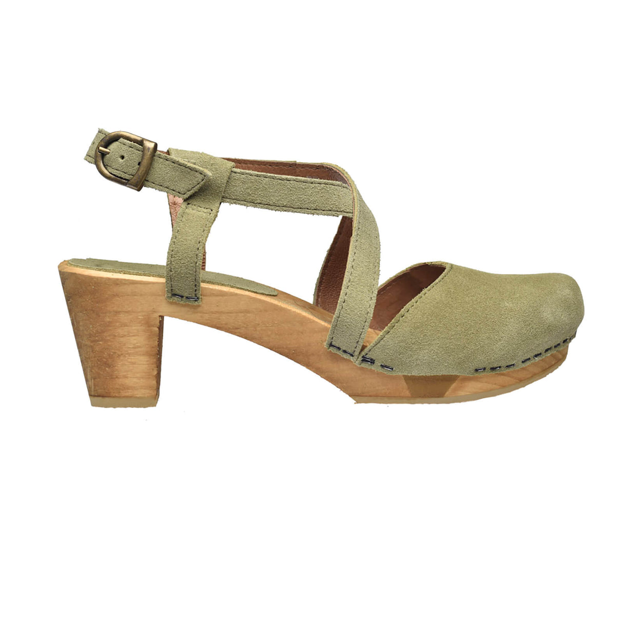 Sanita Wood- Linja Square Flex Sandal Sandale