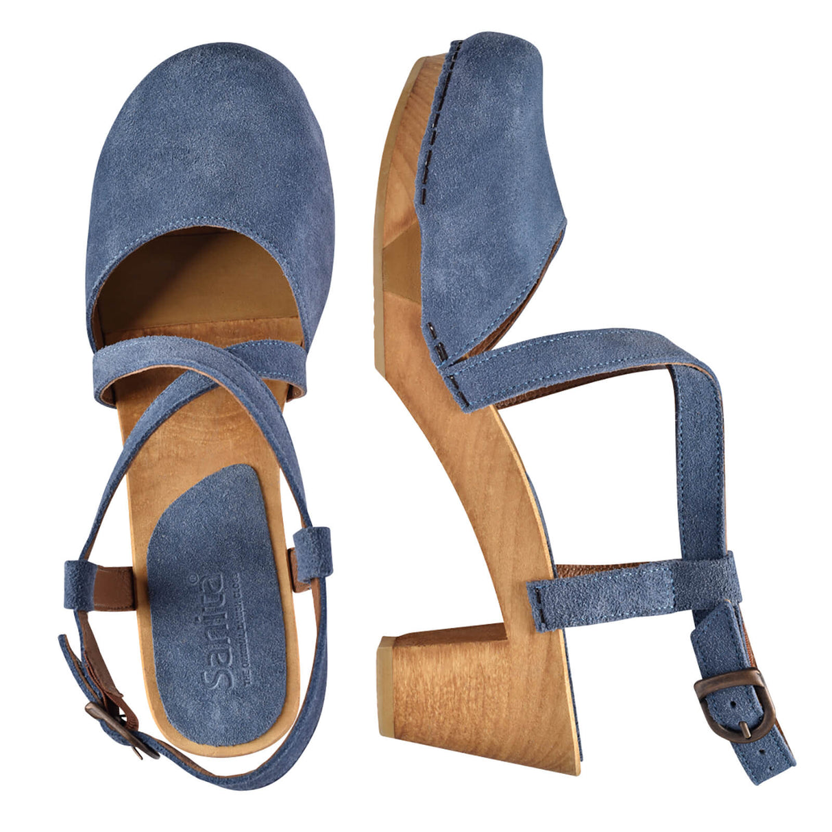 Sanita Wood- Linja Square Flex Sandal Sandale