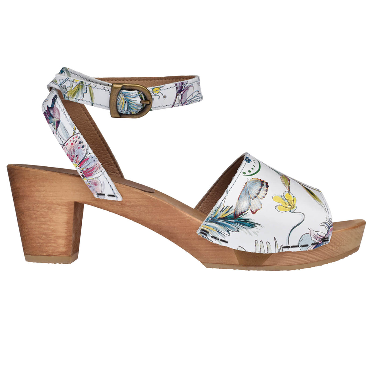 Sanita Wood-Otium Square Flex Sandal Sandale