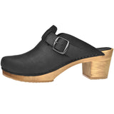 Sanita Wood-Malulo Square Open Clog
