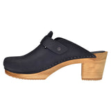 Sanita Wood-Malulo Square Open Clog
