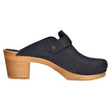 Sanita Wood-Malulo Square Open Clog