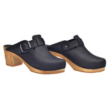 Sanita Wood-Malulo Square Open Clog