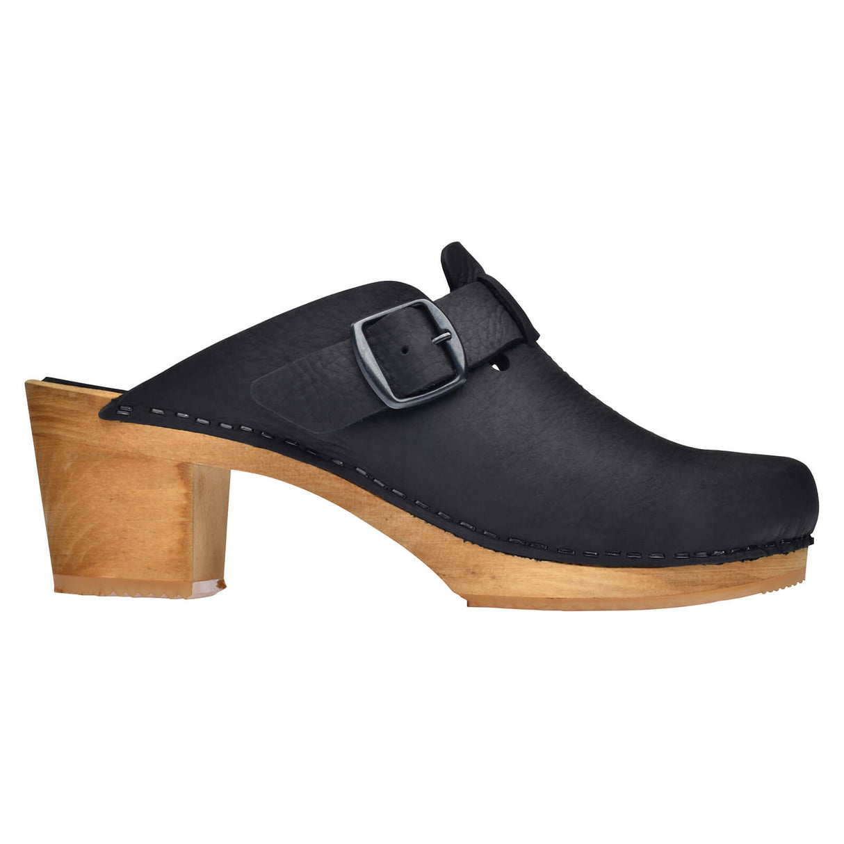 Sanita Wood-Malulo Square Open Clog