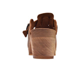 Sanita Wood-Malulo Square Open Clog