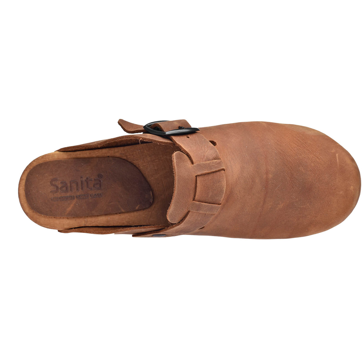 Sanita Wood-Malulo Square Open Clog
