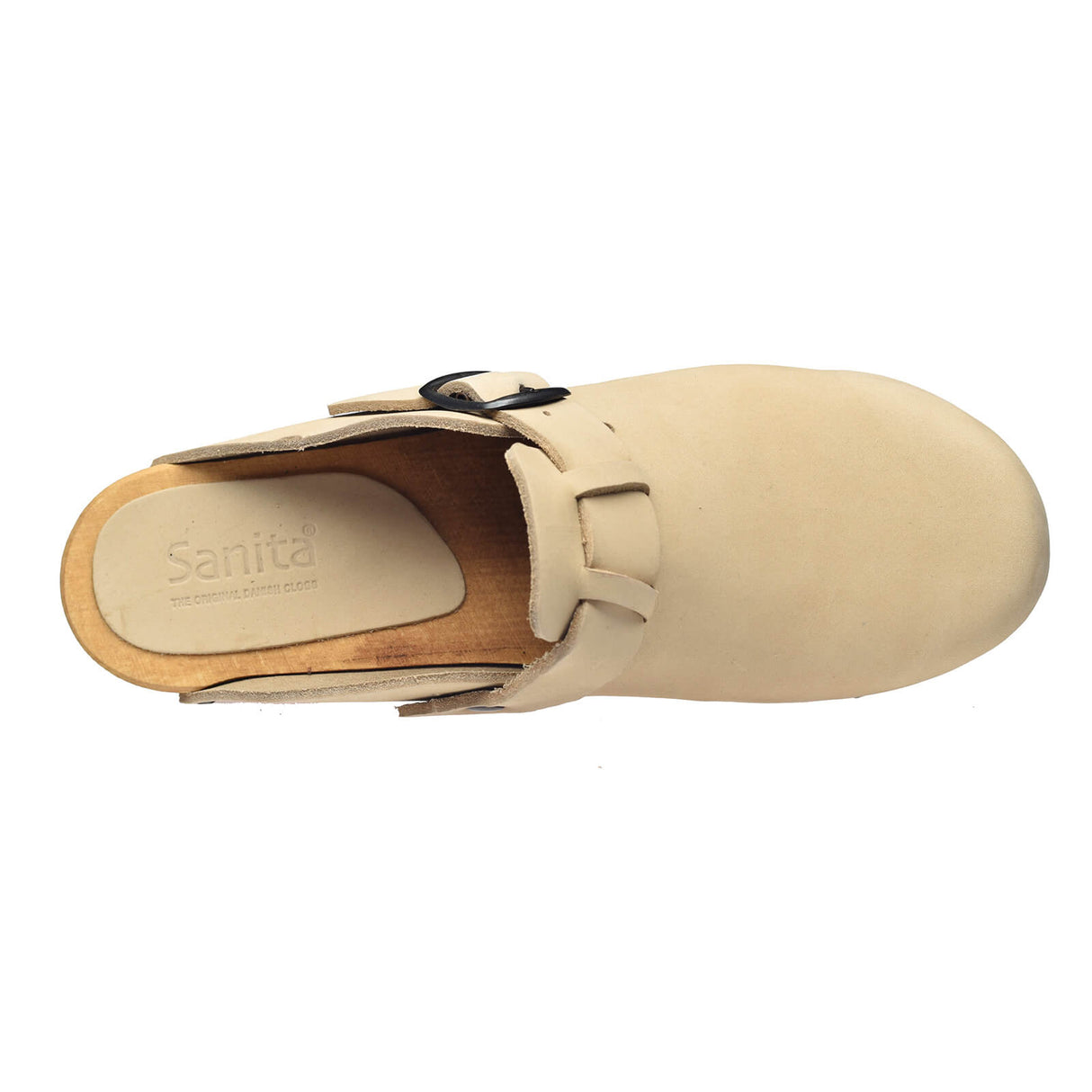 Sanita Wood-Malulo Square Open Clog