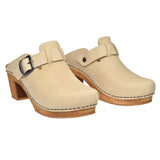 Sanita Wood-Malulo Square Open Clog