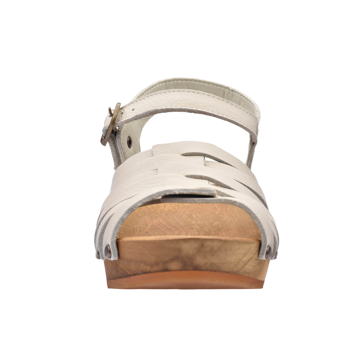 Sanita Wood-Silo Square Sandal Sandale