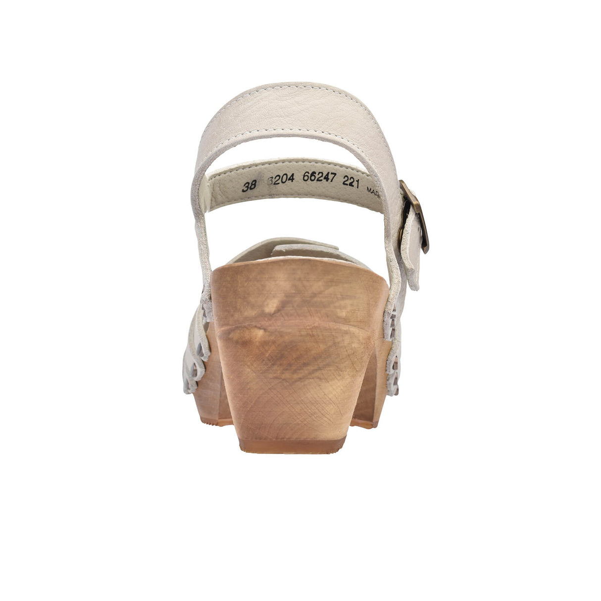 Sanita Wood-Silo Square Sandal Sandale