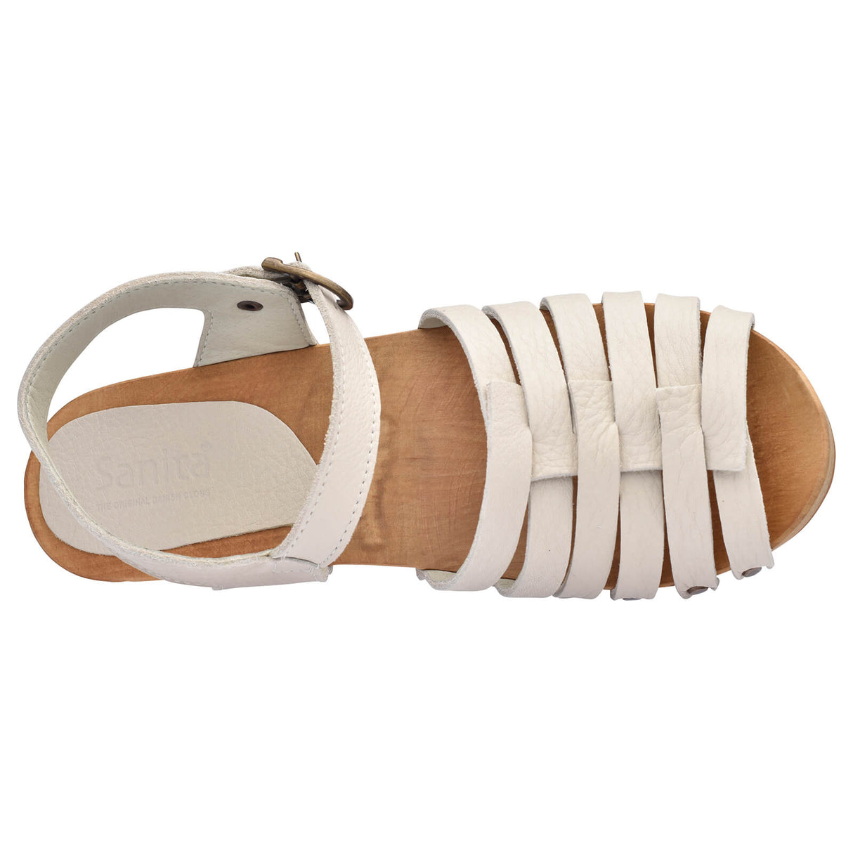Sanita Wood-Silo Square Sandal Sandale