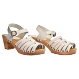 Sanita Wood-Silo Square Sandal Sandale